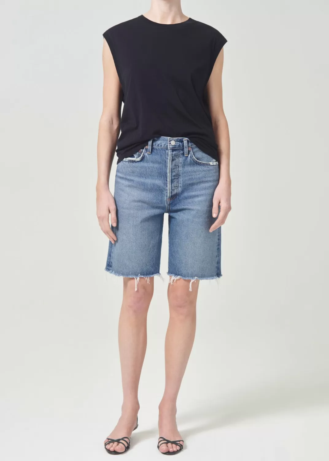 Clearance AGOLDE 90'S Mid Rise Loose Short In Precision