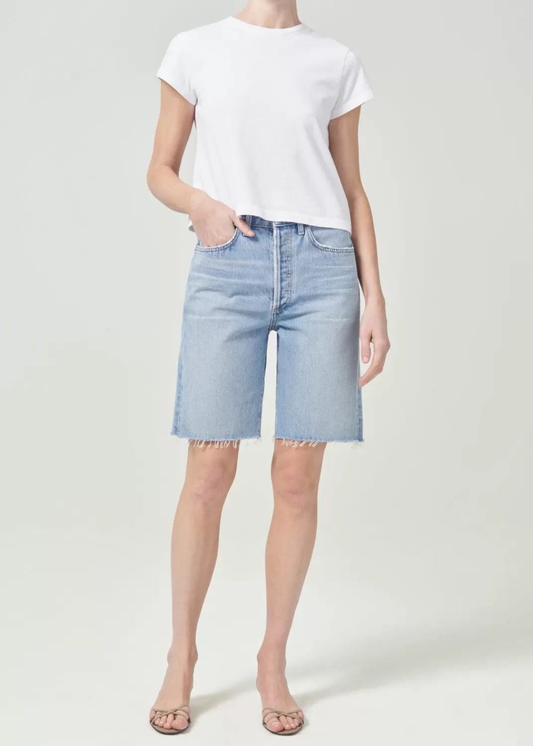 Hot AGOLDE 90'S Mid Rise Loose Short In Riptide