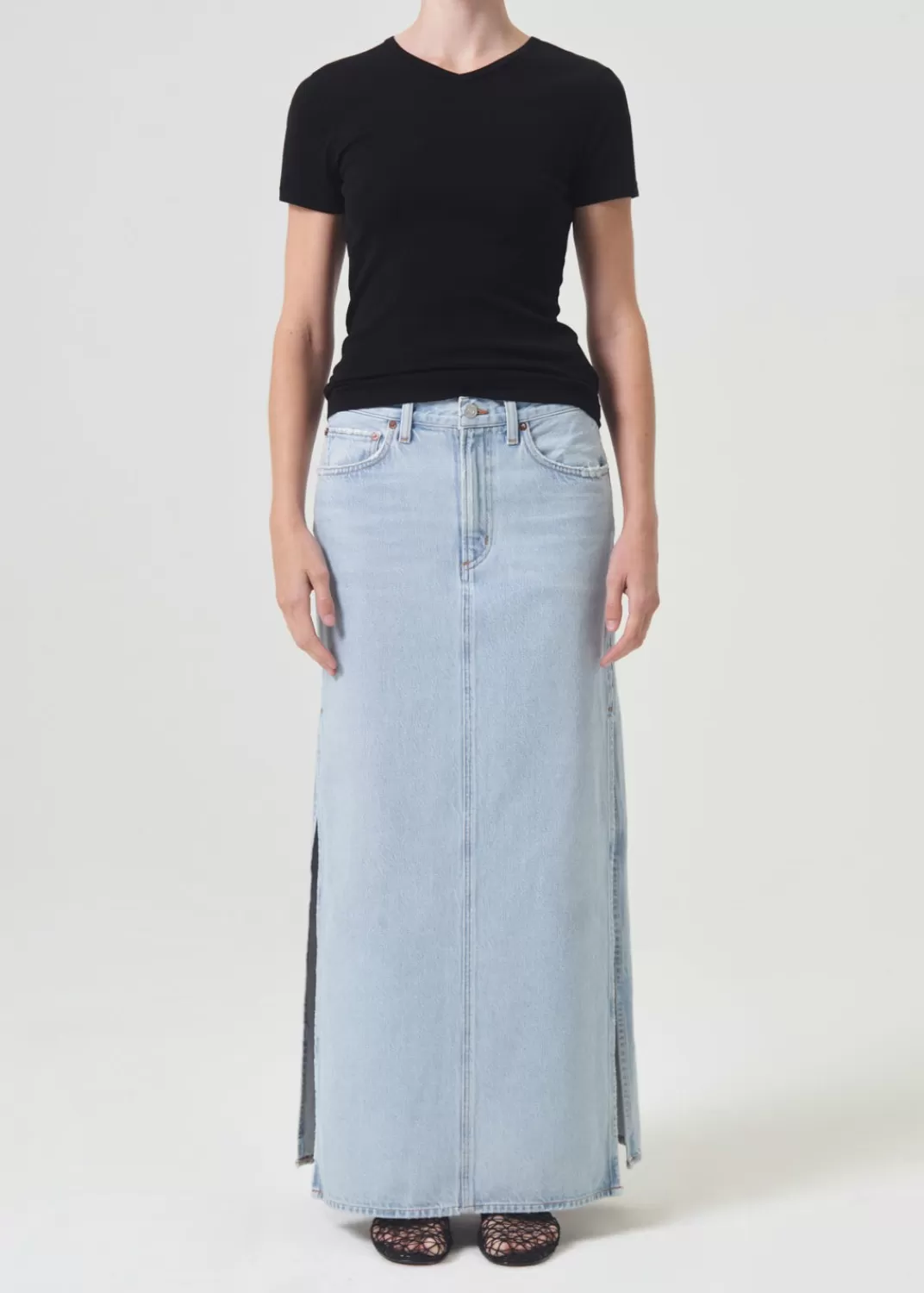 Hot AGOLDE Astrid Slice Skirt In Fragment