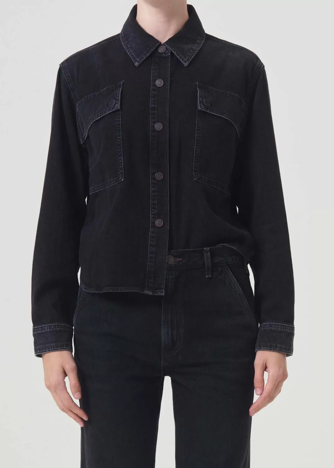 Fashion AGOLDE Beck Shirt Jacket In Intense