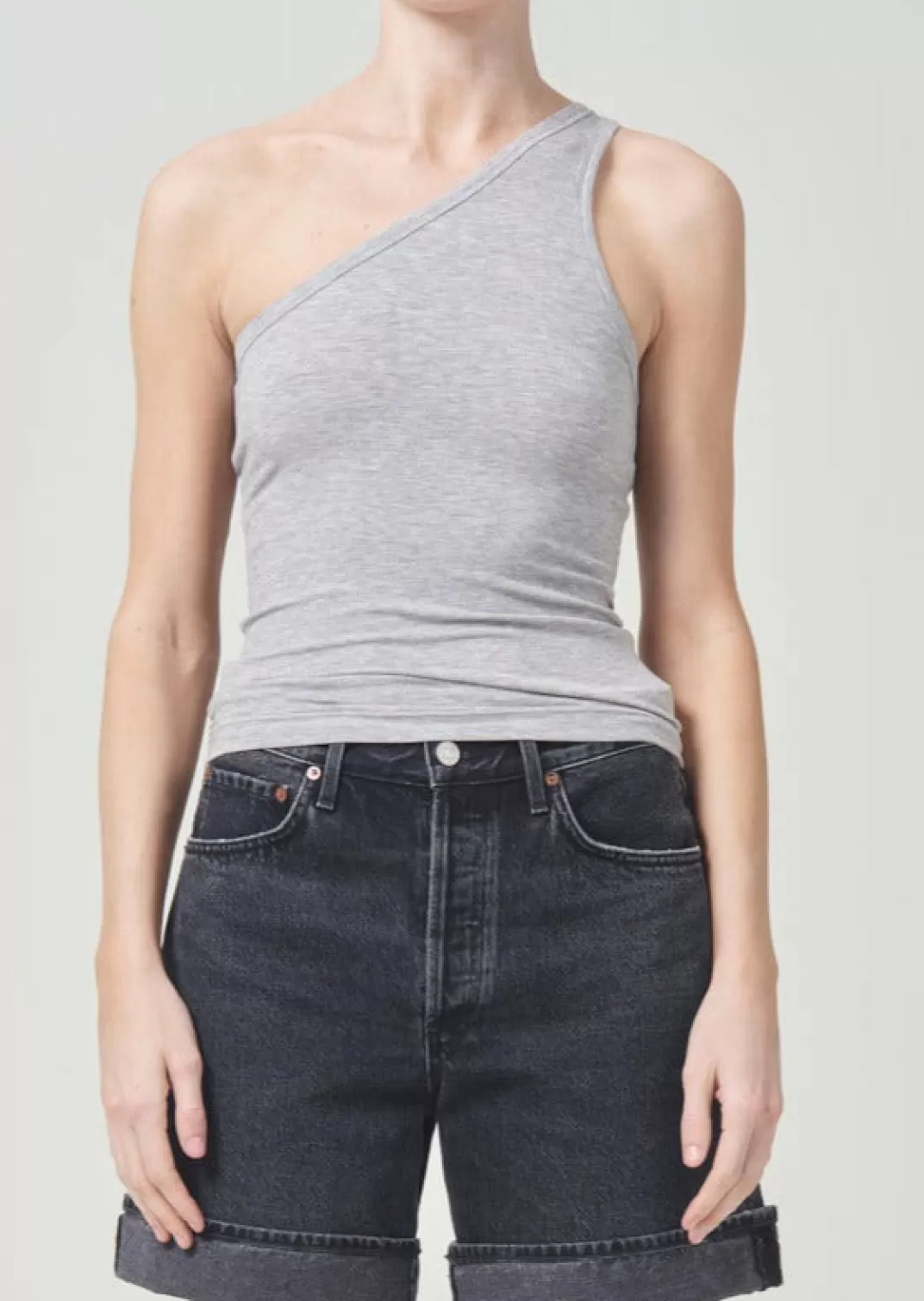 Hot AGOLDE Brita Tank In Grey Heather