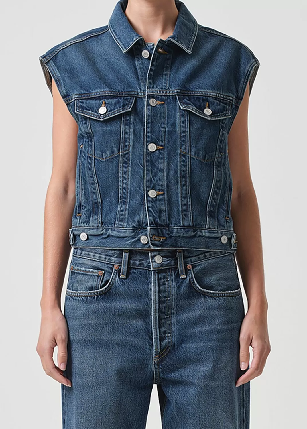 Sale AGOLDE Charli Vest In Filter