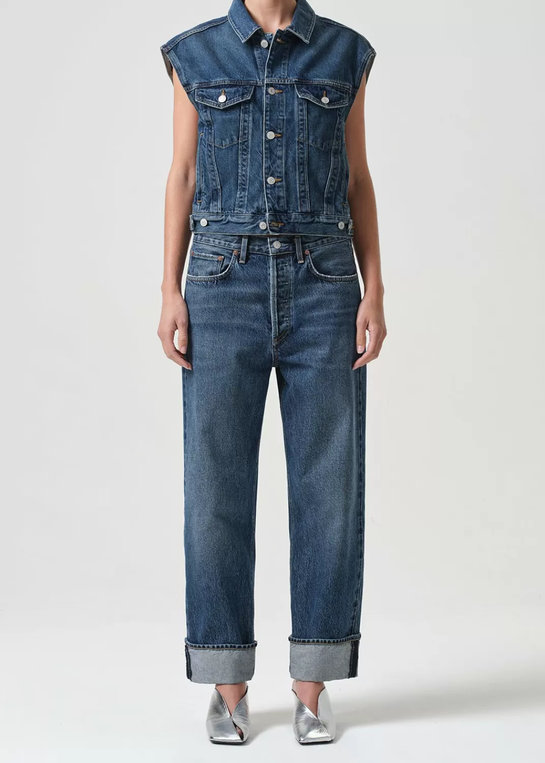 Sale AGOLDE Charli Vest In Filter