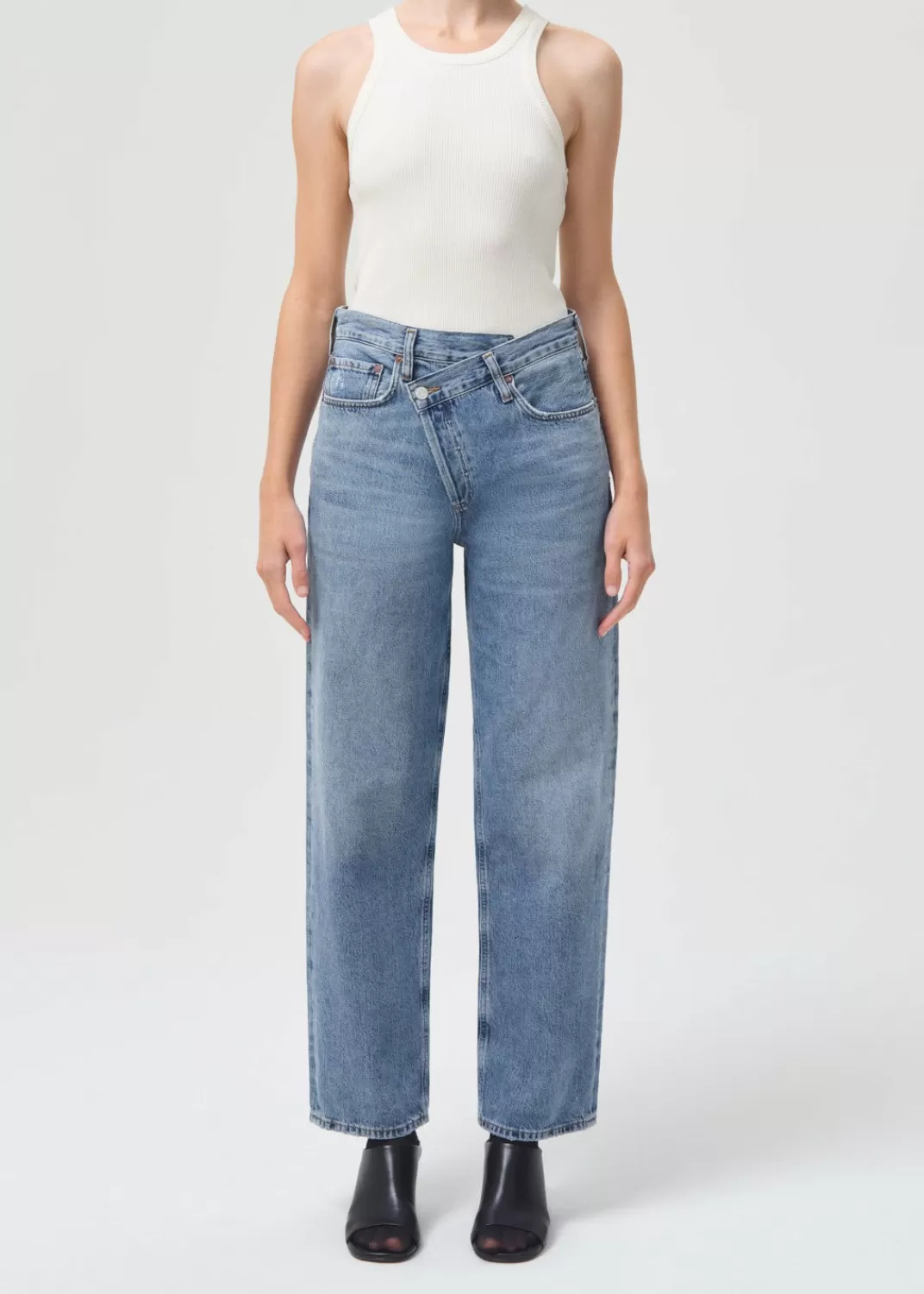 Fashion AGOLDE Criss Cross Upsized Jean In Eternal