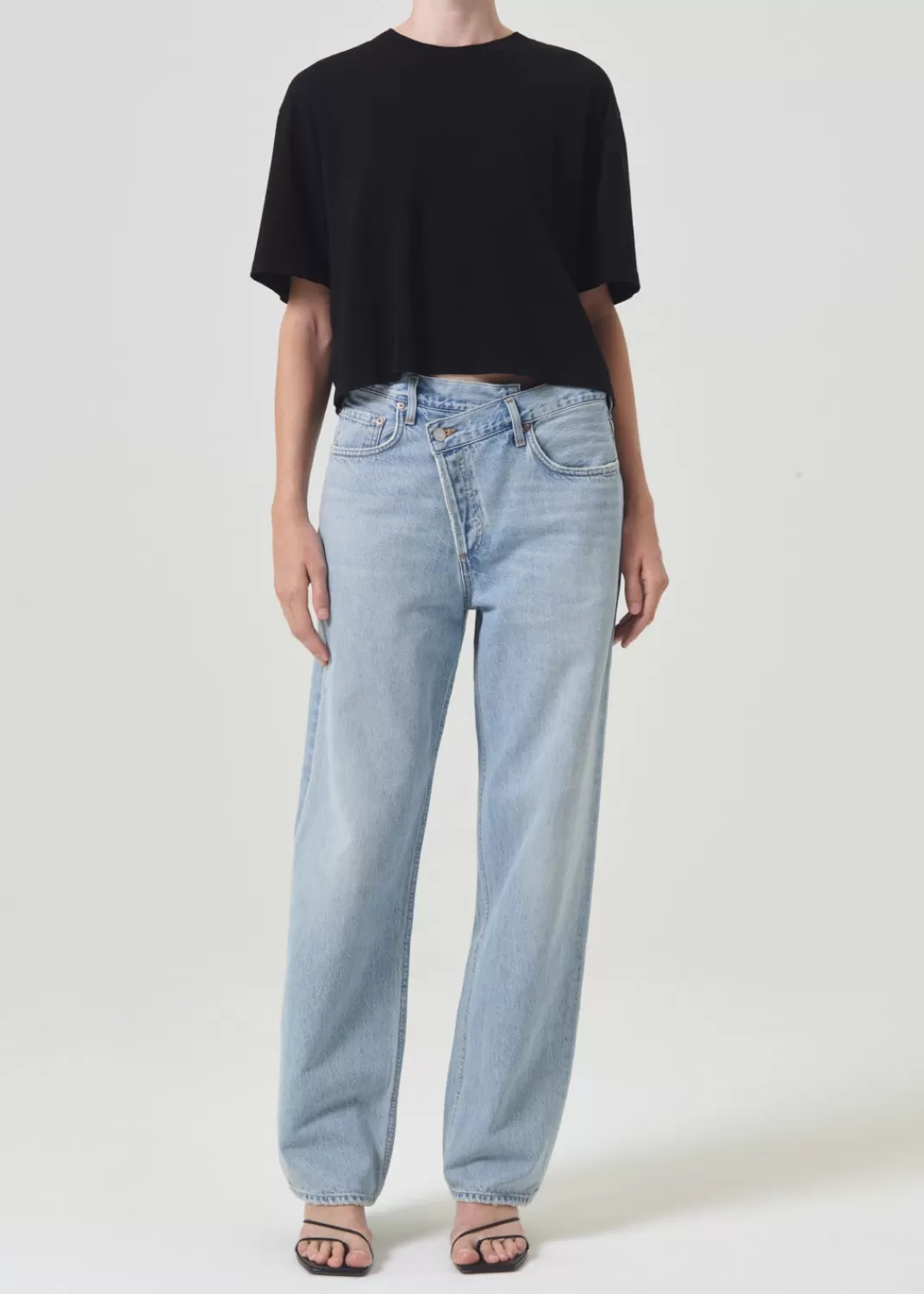 Shop AGOLDE Criss Cross Upsized Jean In Wired