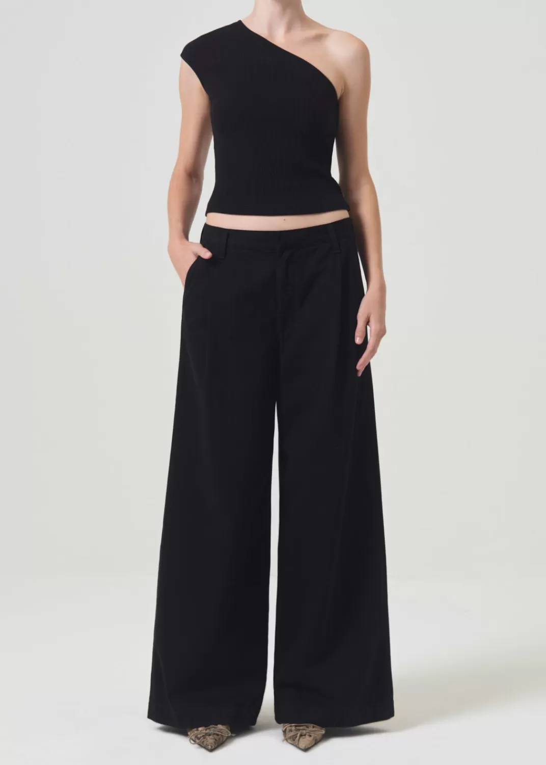 Cheap AGOLDE Daryl Pant In Black