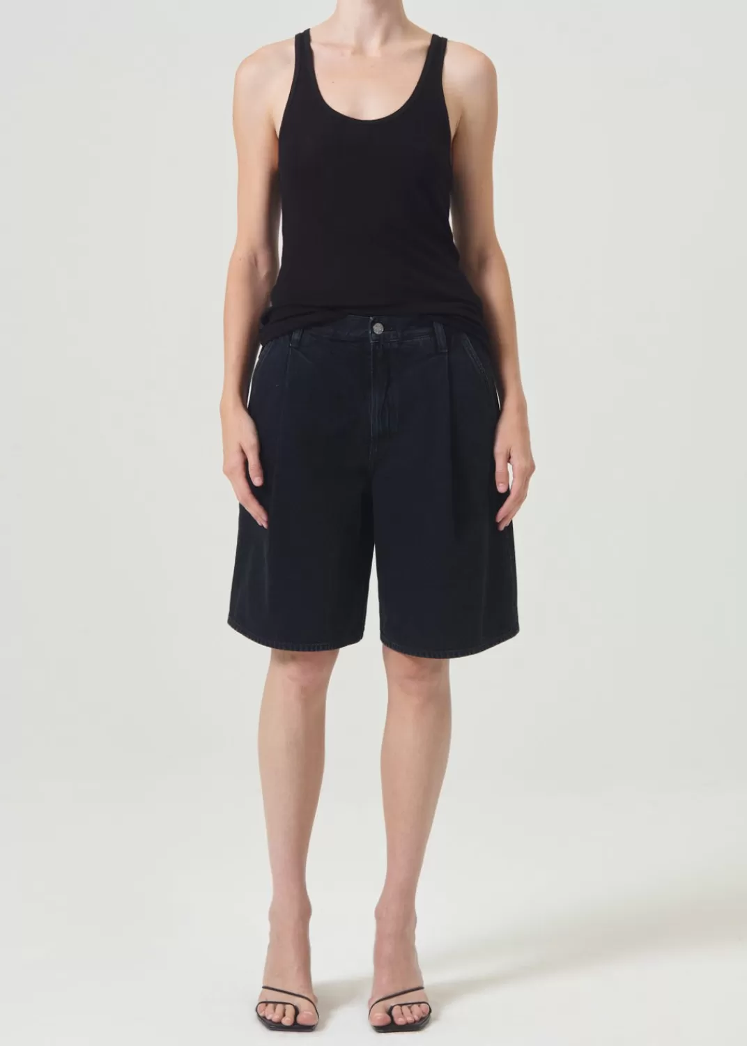 Outlet AGOLDE Ellis Trouser Short In Crushed