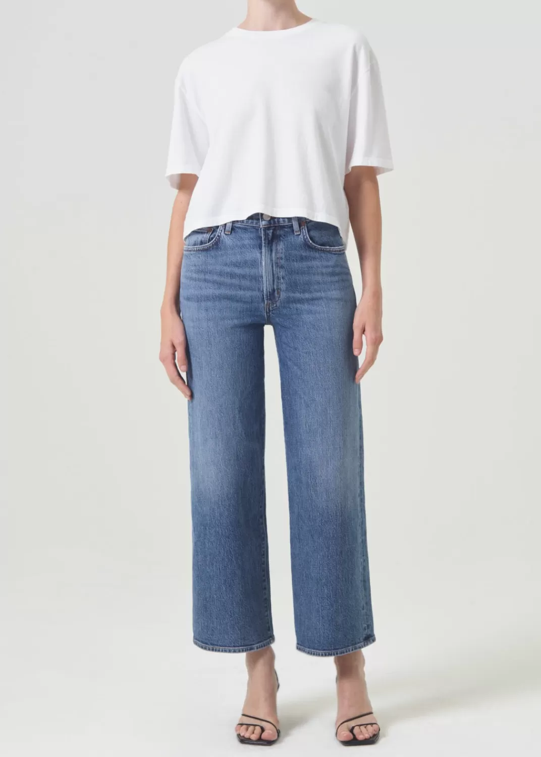 Clearance AGOLDE Harper Crop Jean In Moor