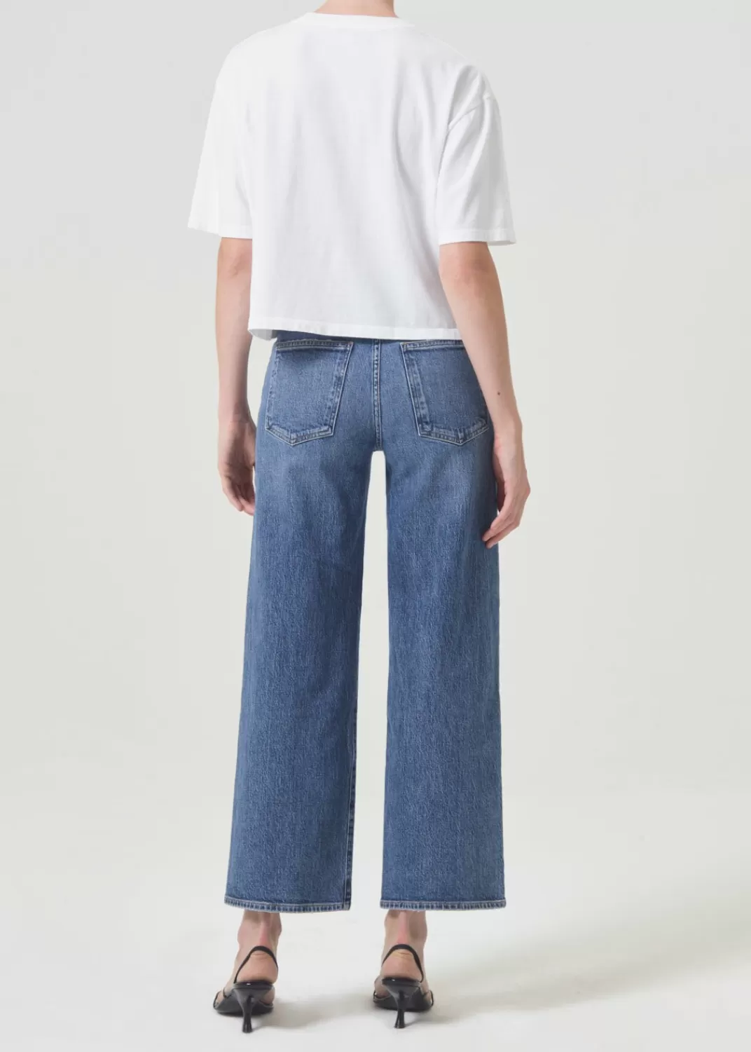 Clearance AGOLDE Harper Crop Jean In Moor