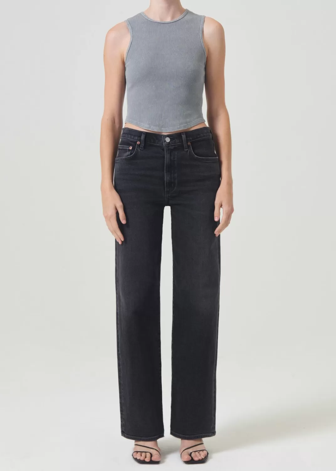 Fashion AGOLDE Harper Straight Jean (Stretch) In Hush