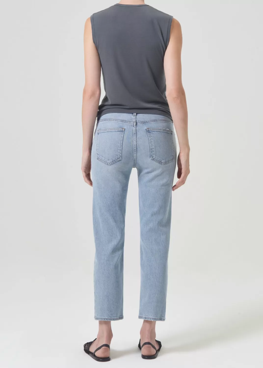 Online AGOLDE Kye Mid Rise Straight Crop (Stretch) In Diversion