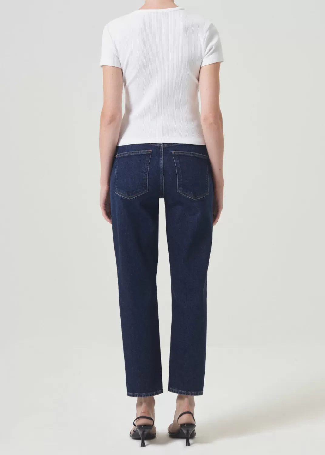 New AGOLDE Kye Mid Rise Straight Crop (Stretch) In Song