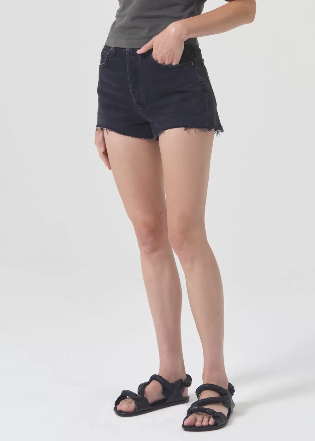 Outlet AGOLDE Mila Vintage High Rise Short In Slow Burn