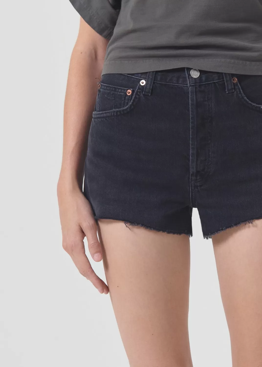Outlet AGOLDE Mila Vintage High Rise Short In Slow Burn