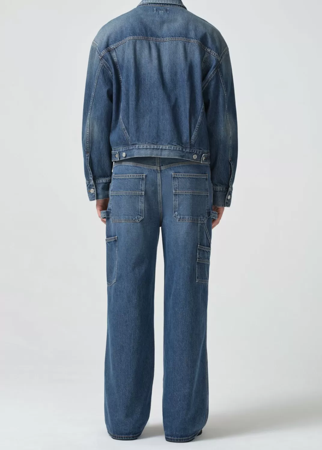 Cheap AGOLDE Otto Carpenter Jean In Darkness