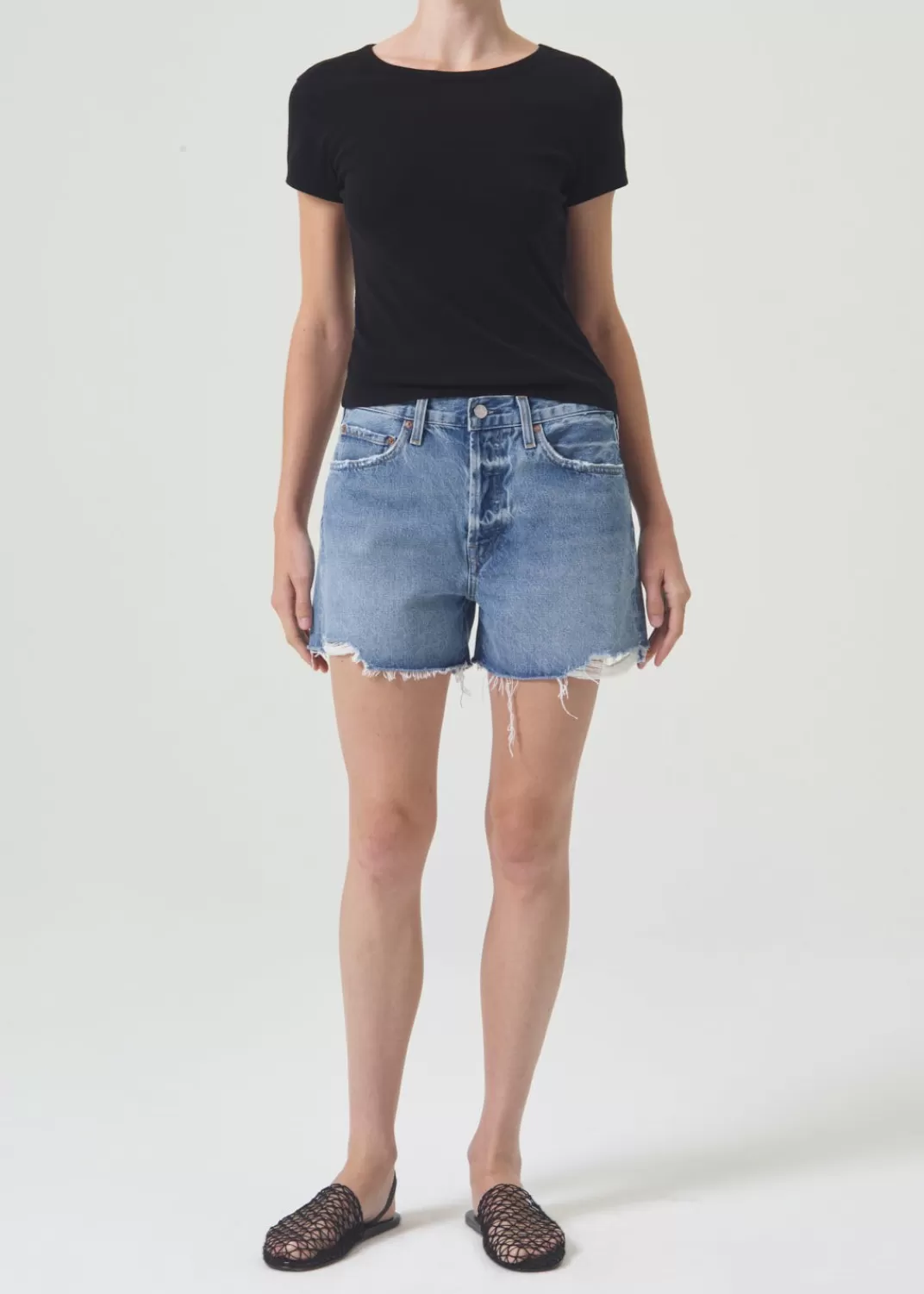 Shop AGOLDE Parker Long Short In Lowkey