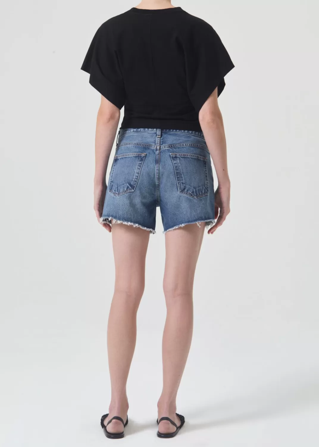 Fashion AGOLDE Parker Long Short In Ruin