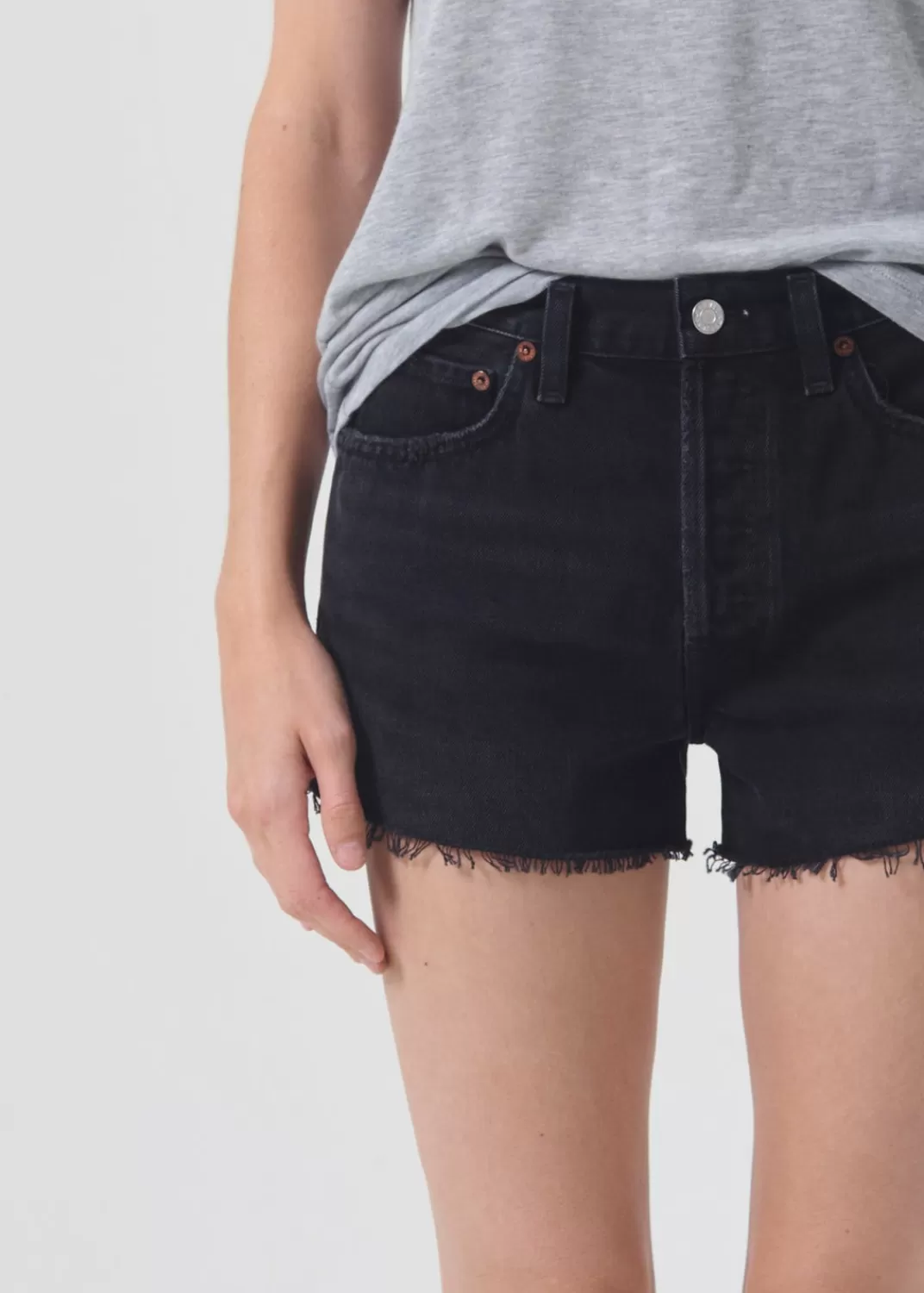 Best Sale AGOLDE Parker Vintage Cut Off Short In Record