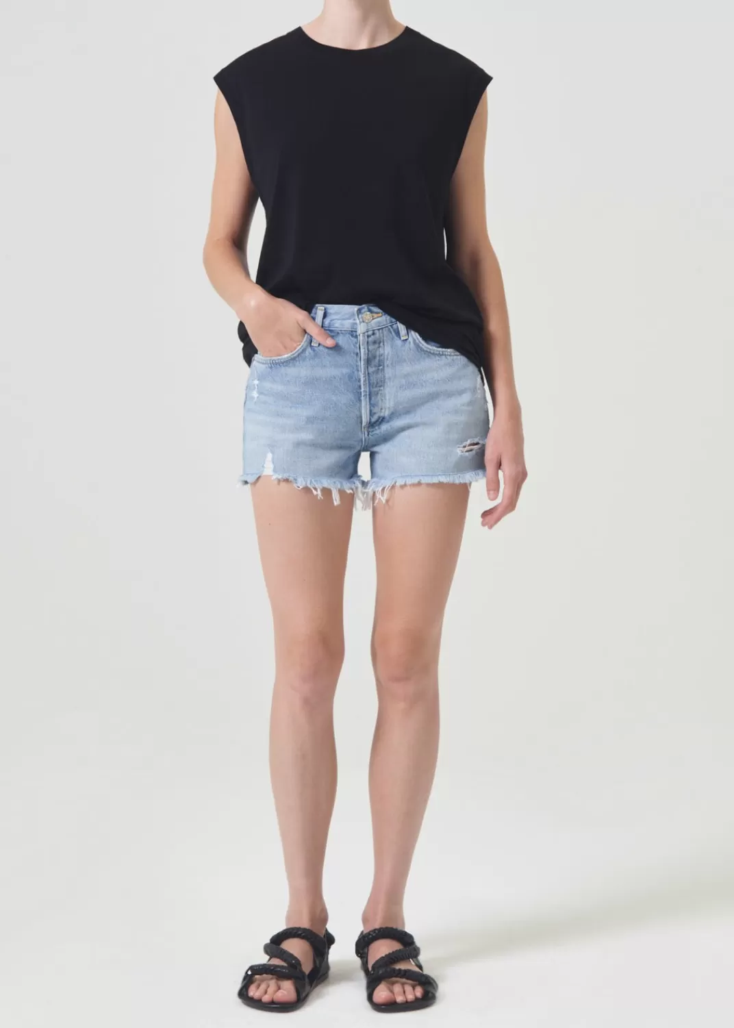 Clearance AGOLDE Parker Vintage Cut Off Short In Swapmeet