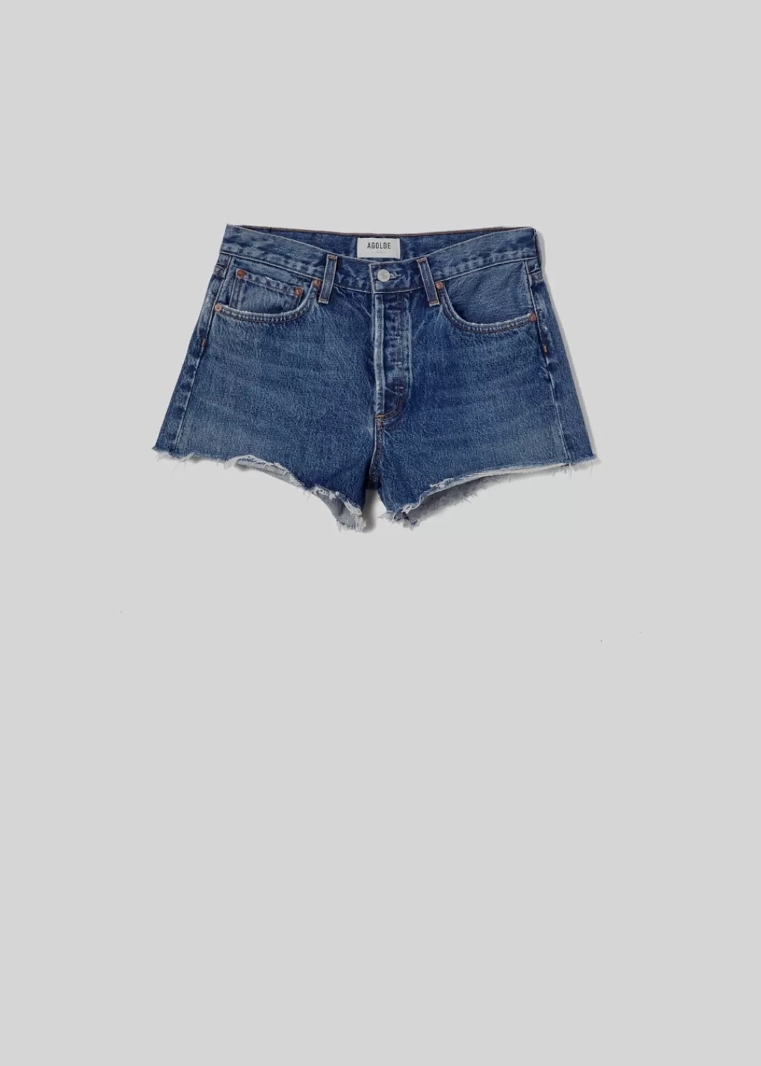 Best Sale AGOLDE Parker Vintage Cut Off Short (With Slit) In Caution