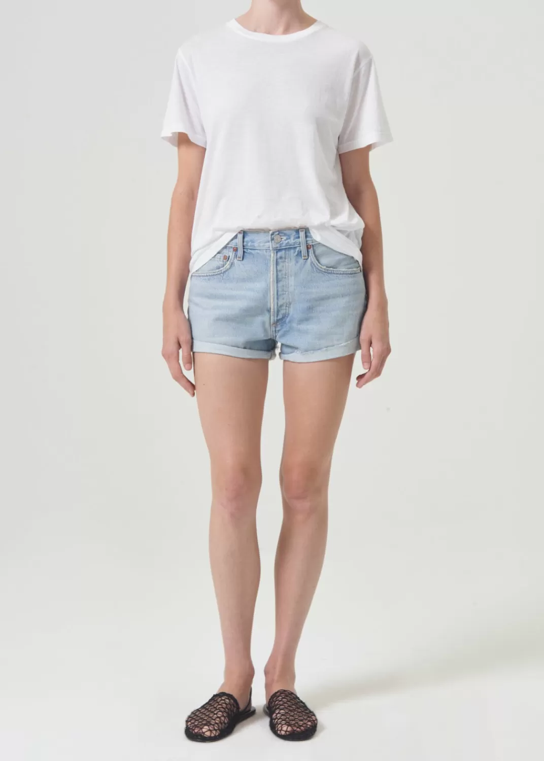 Store AGOLDE Parker Vintage Rolled Short In Farewell