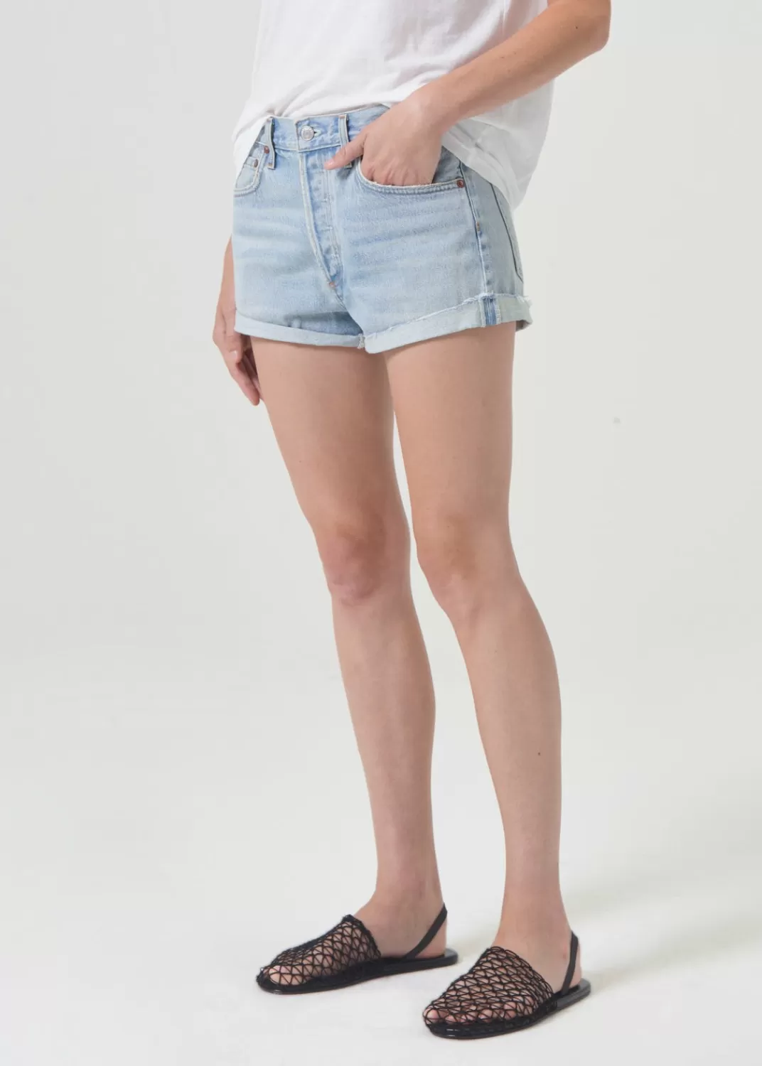 Store AGOLDE Parker Vintage Rolled Short In Farewell