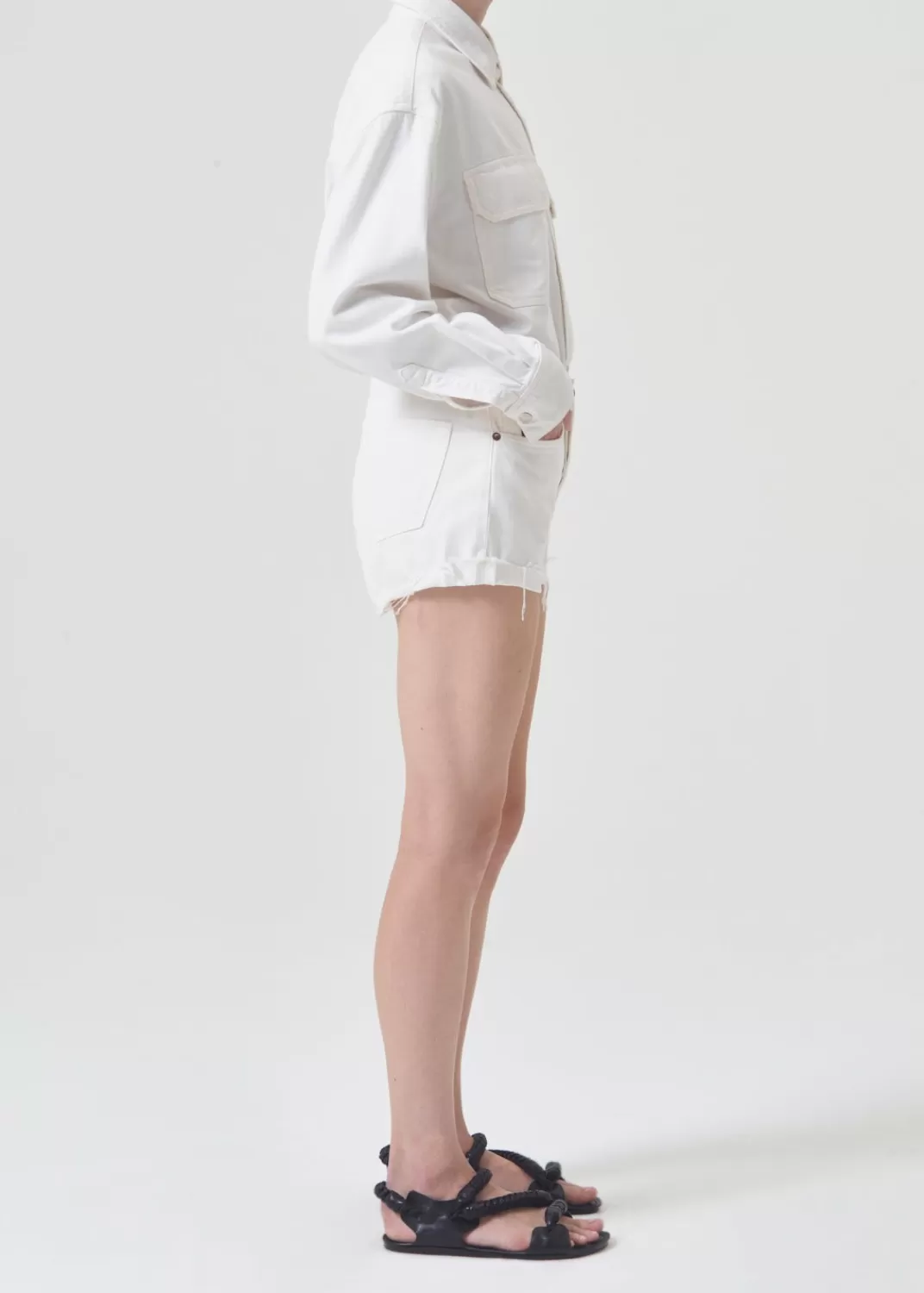 Outlet AGOLDE Parker Vintage Rolled Short In Fortune Cookie