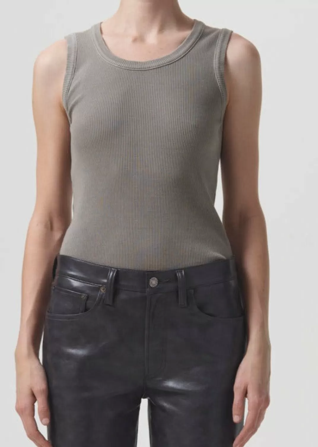 Discount AGOLDE Poppy Tank In Drab