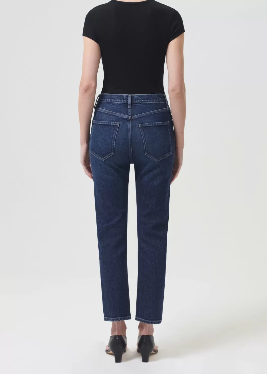 Store AGOLDE Riley High Rise Straight Crop (Stretch) In Divided