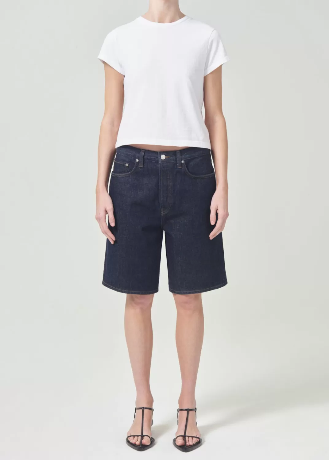 Store AGOLDE Risha Short In Pure