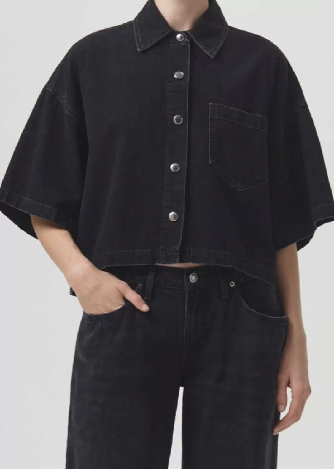 Clearance AGOLDE Rona Box Shirt In Intense