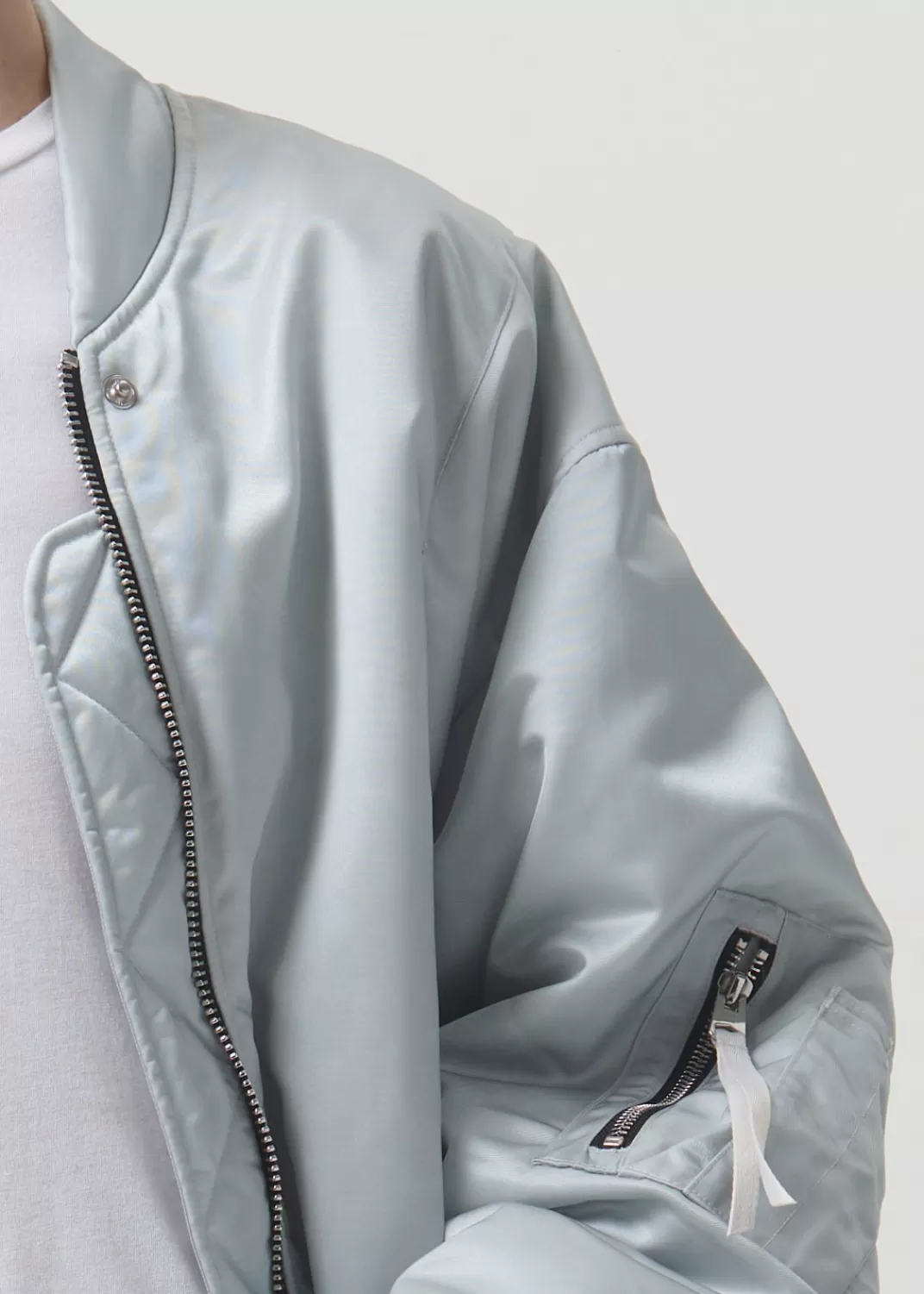 Outlet AGOLDE Shoreditch Ski Club X Nisa Bomber Jacket In Oyster