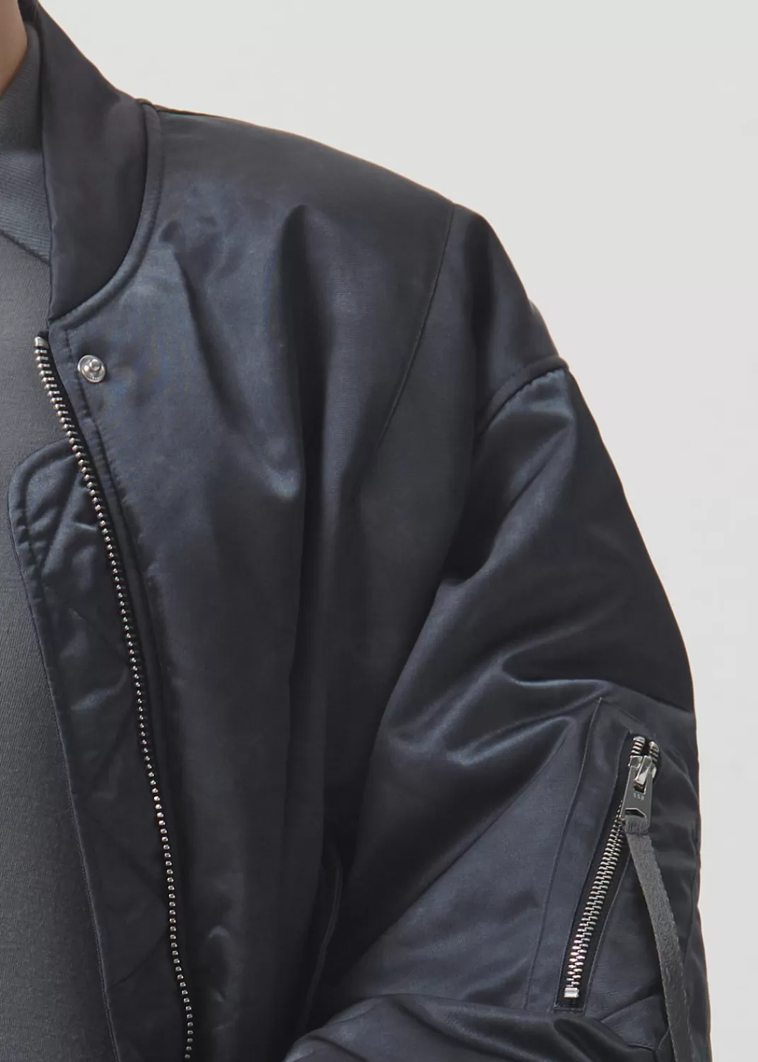 Cheap AGOLDE Shoreditch Ski Club X Nisa Bomber Jacket In Slate