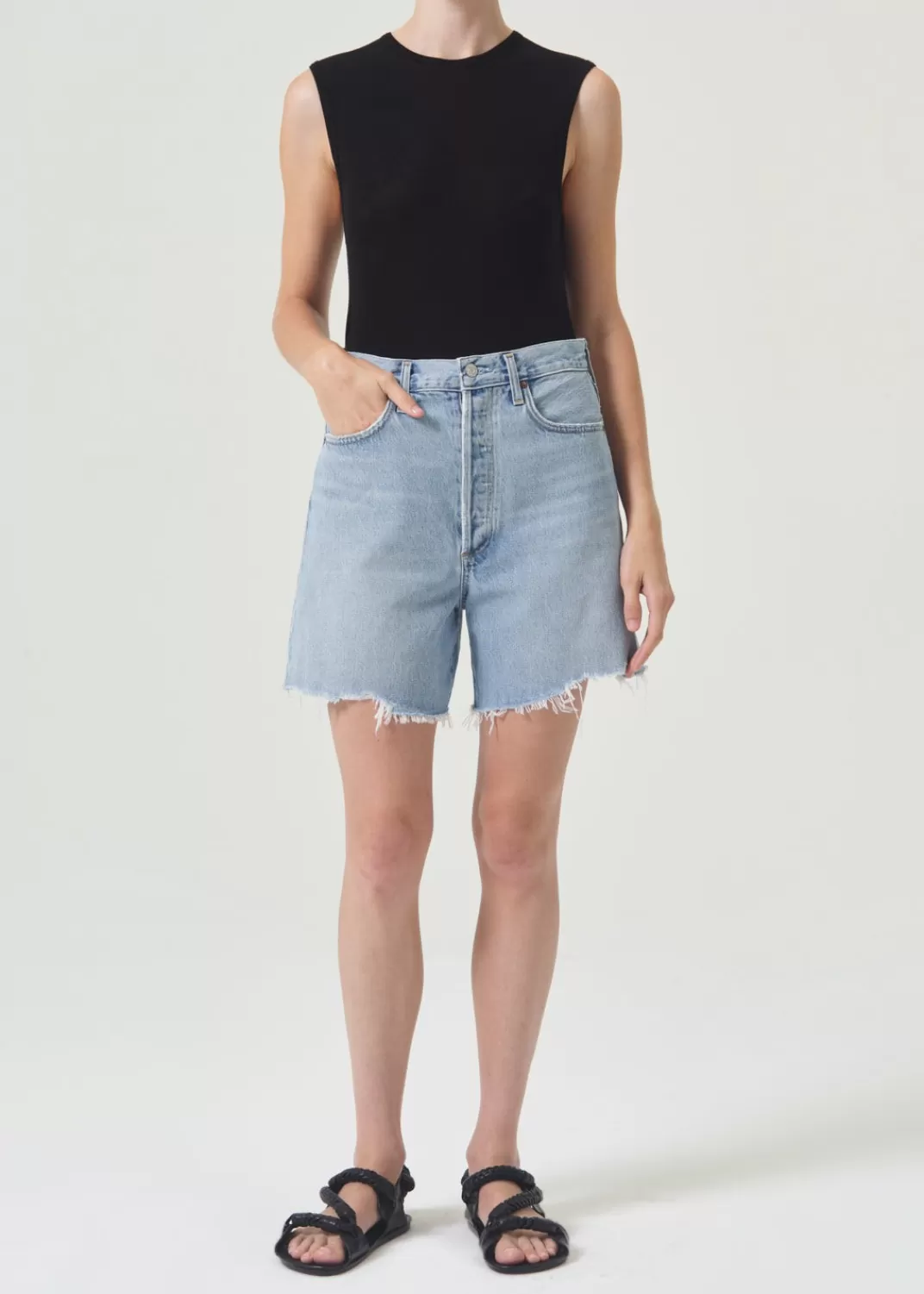 Shop AGOLDE Stella High Rise Short In Agreement