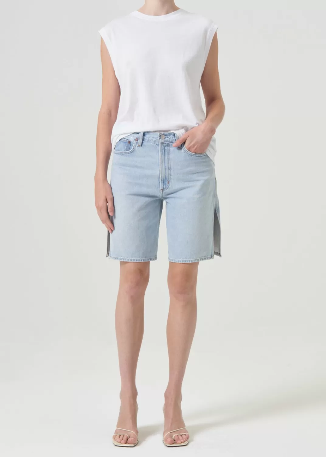 Fashion AGOLDE Vida High Rise Short In Fragment